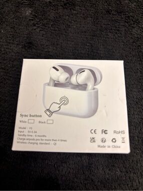 Wireless Earbuds with Charging Case - White for air pods gen 2